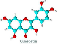 Quercetin molecule.